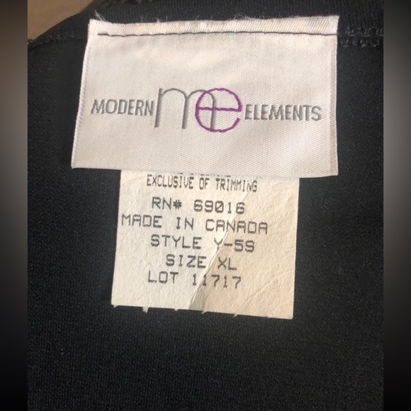 Modern elements long sleeve black dress size xl - Picture 5 of 6